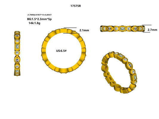 17575R Ring With Diamond