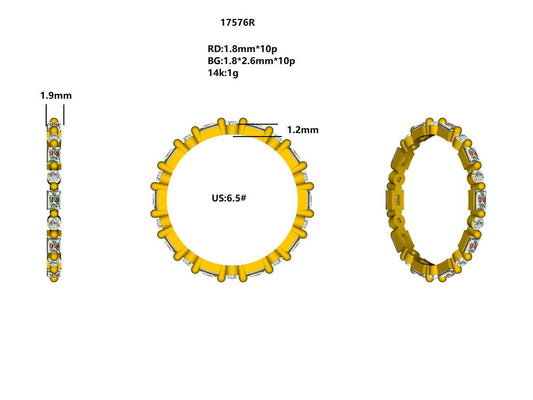 17576R Ring With Diamond