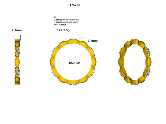 17578R Ring With Diamond