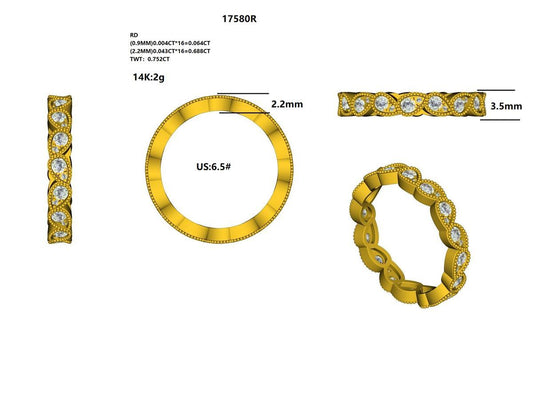 17580R Ring With Diamond