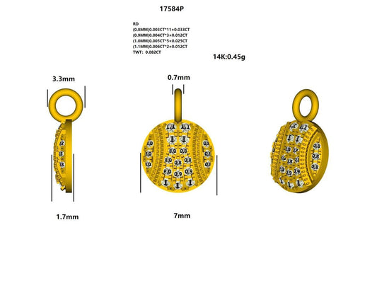 17584P Pendant with diamond