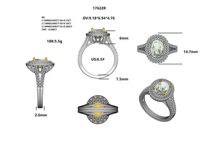 17622R Ring With Diamond
