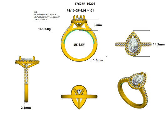 17627R Ring With Diamond