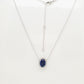17635P-OV8X6 Necklace With Diamond & Gemstone