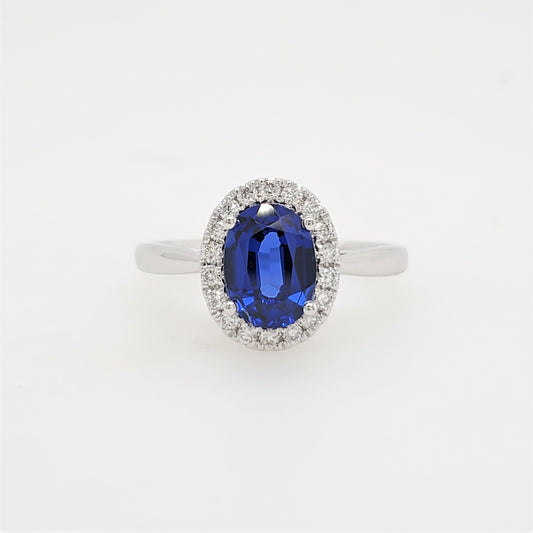 17635R-OV8X6  Ring With Diamond & Gemstone