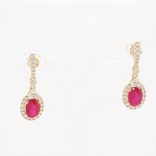 17637E-OV7X5 Earrings With Diamond & Gemstone