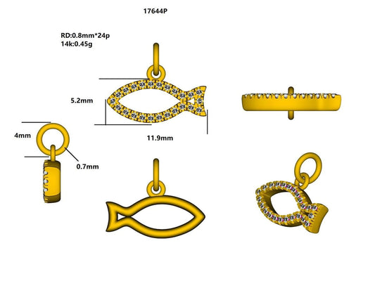 17644P Pendant With Diamond