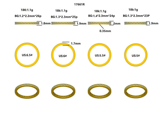 17661R Ring With Diamond