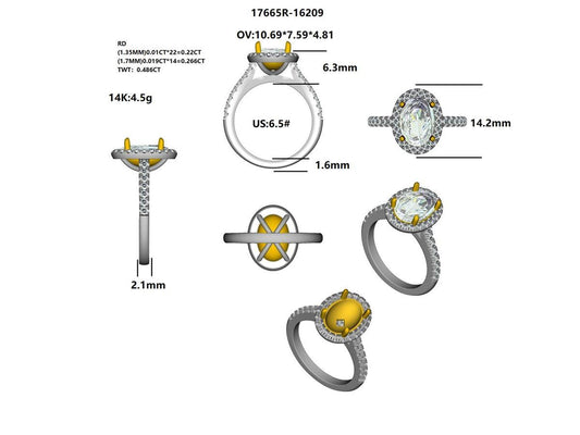 17665R Ring With Diamond