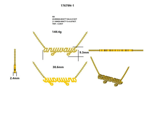 17679N Necklace With Diamond