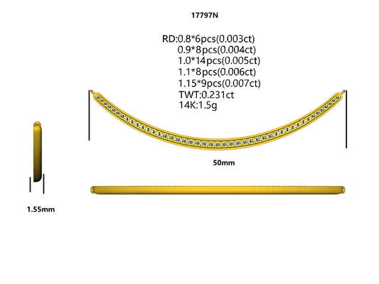 17797N Necklace With Diamond