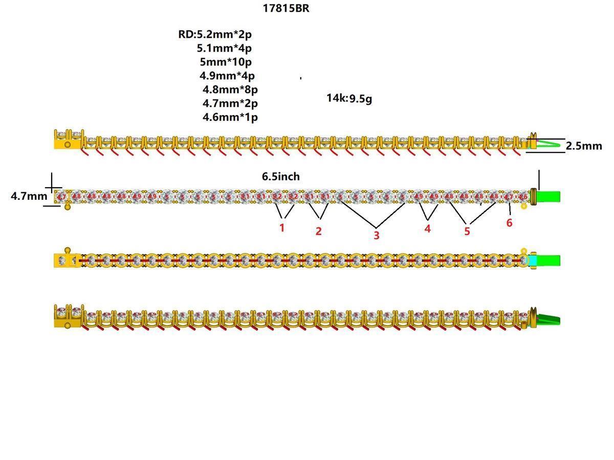 17815BR-1CT Bracelet With Diamonds