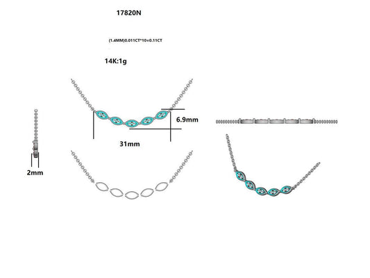 17820N Necklace With Diamond