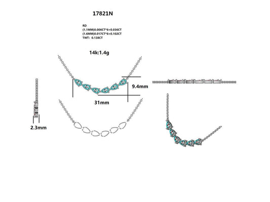 17821N Necklace With Diamond