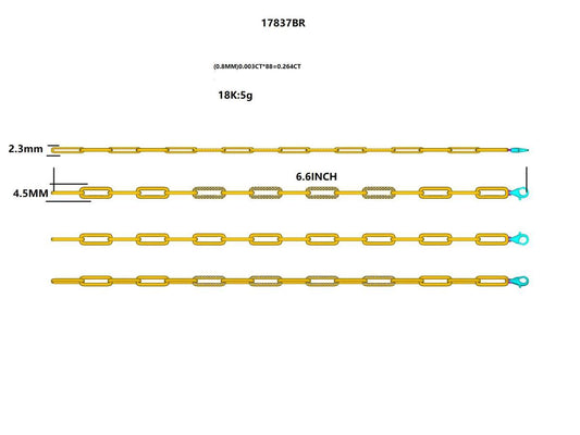 17837BR Bracelet With Diamond