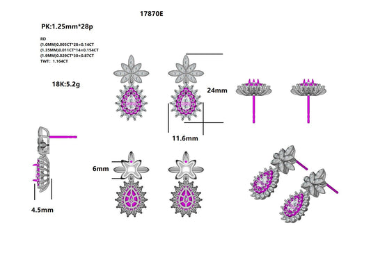 17870E earring-with-diamond