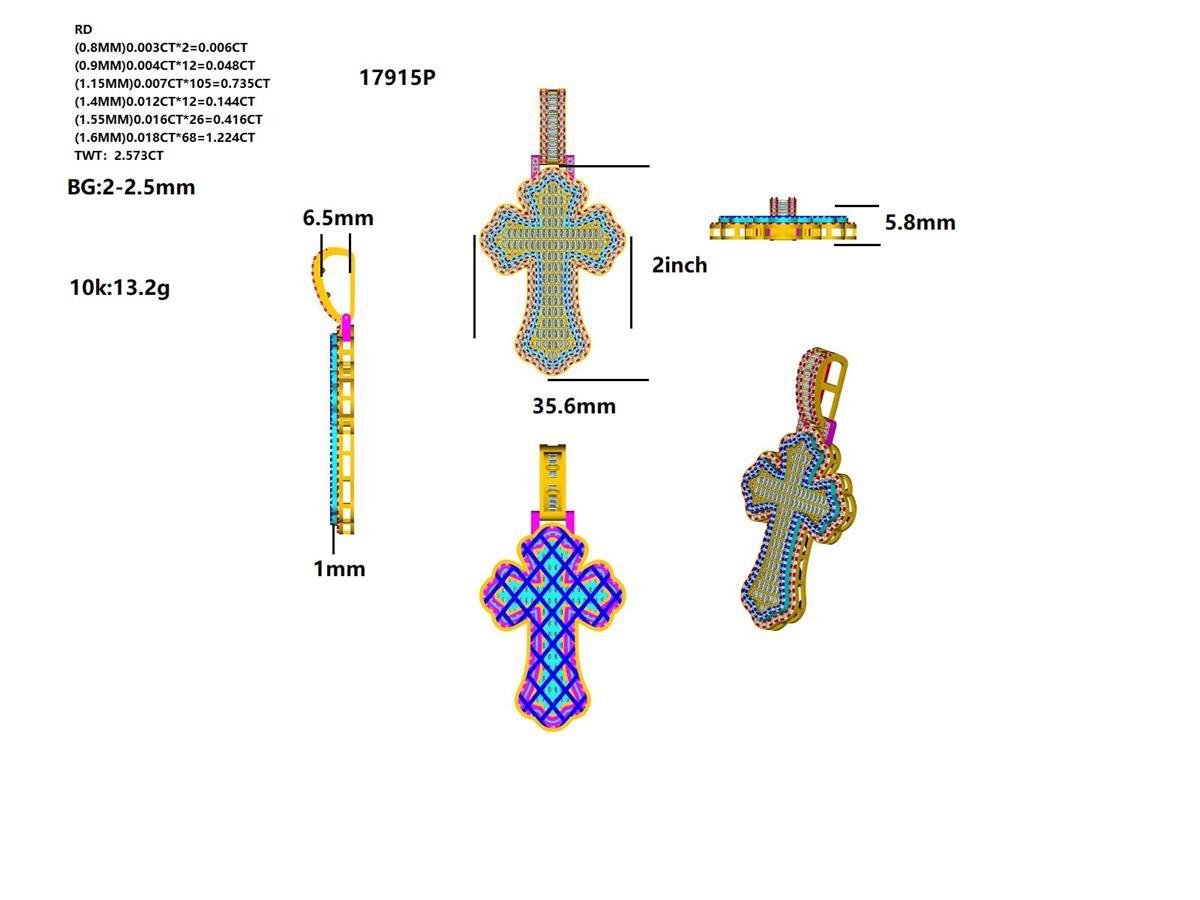17915P Pendant With Diamonds