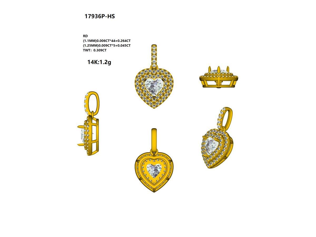 17936P-HS Pendant With Diamond