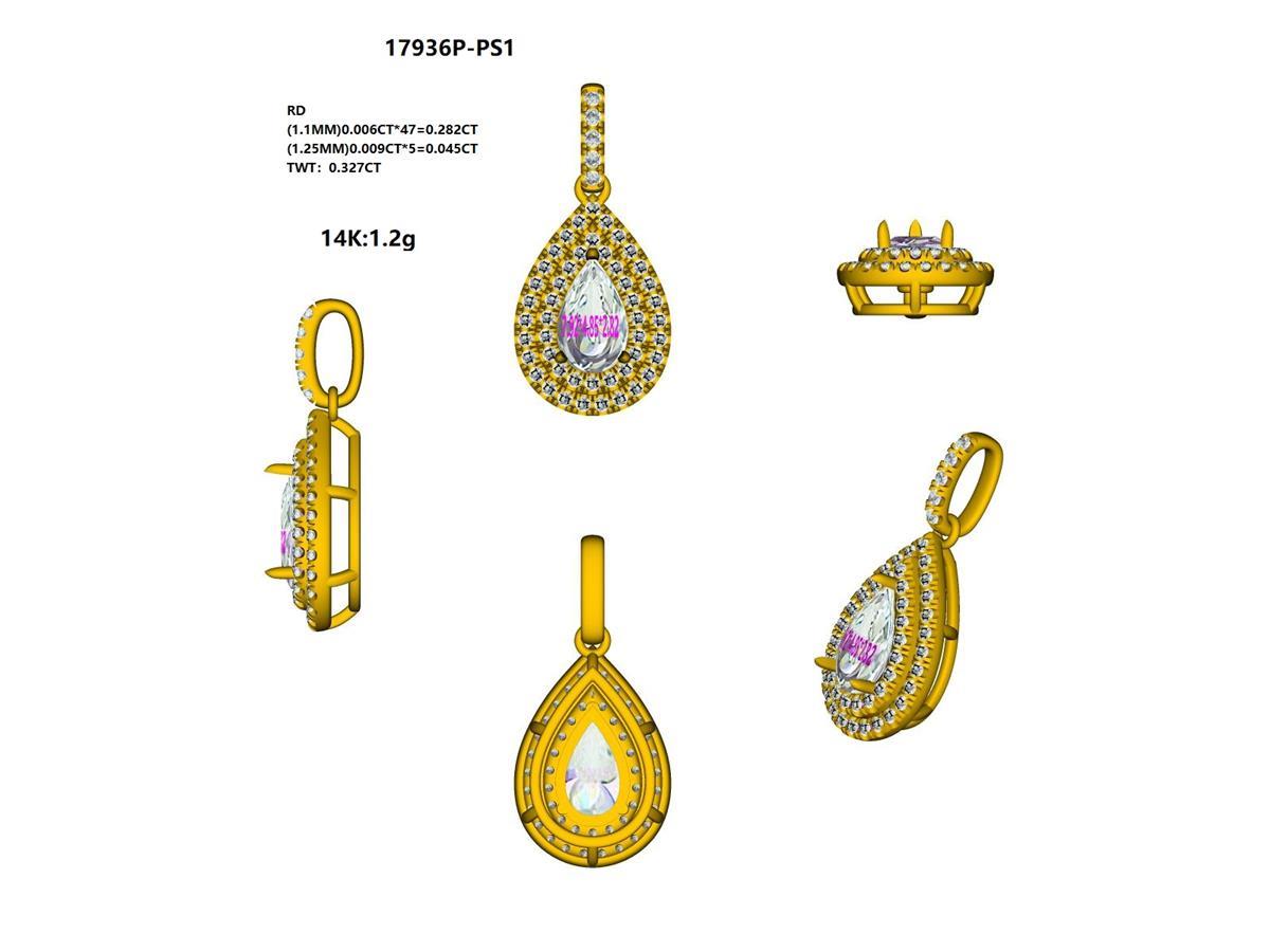 17936P-PS Pendant With Diamond