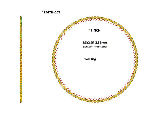 17947N-5CT Necklace With Diamond