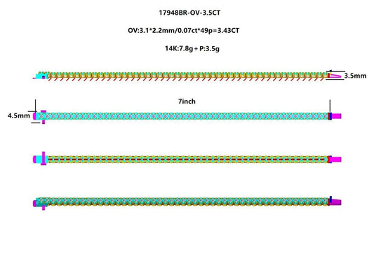17948BR-OV0.07 Bracelet With Diamonds