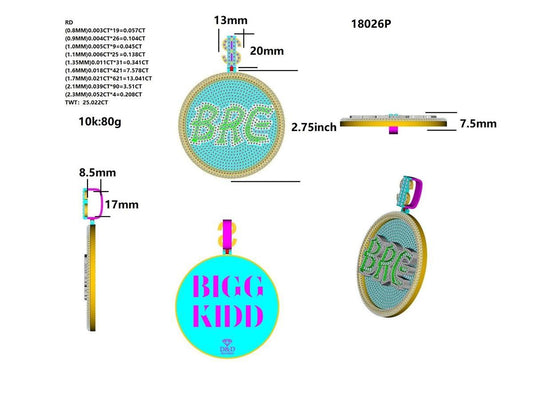 18024P Pendant With Diamond