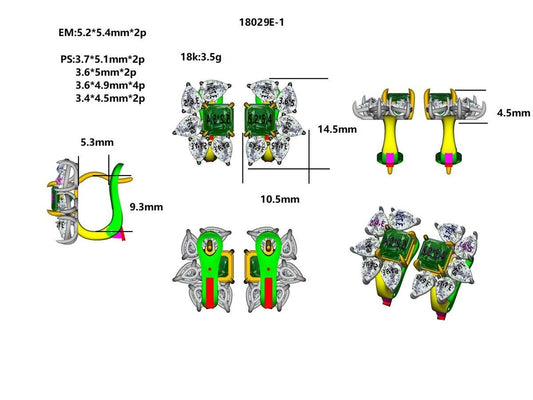 18029E Earring With Diamond