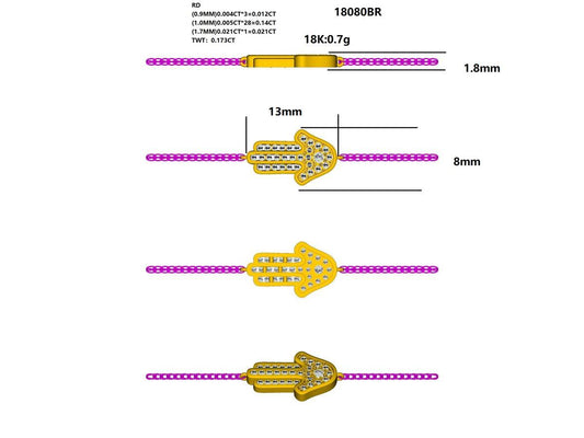 18080BR Bracelet With Diamonds