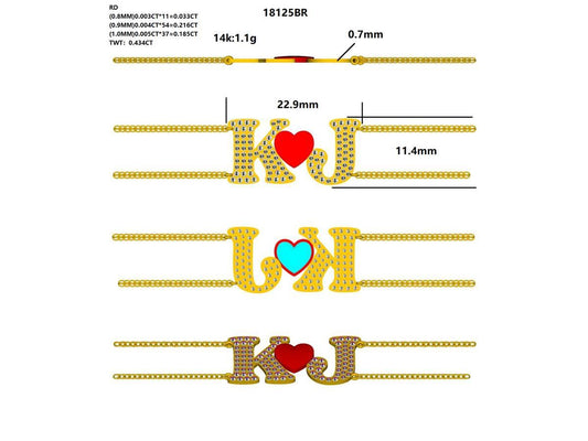 18125BR Bracelet With Diamonds