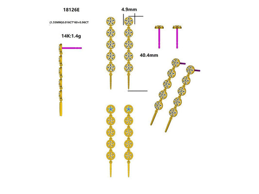 18126E Earring With Diamond