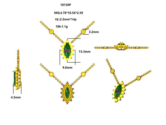 18150P Pendant With Diamond