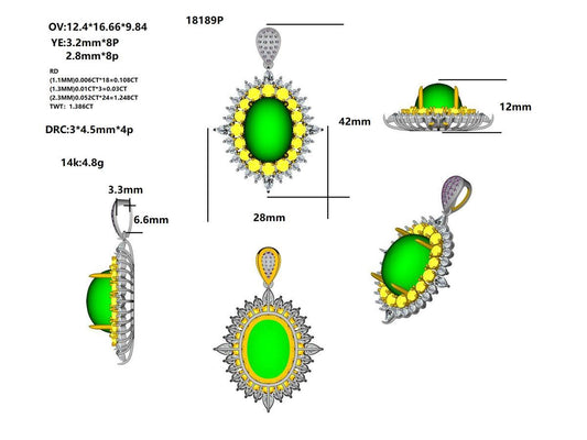 18189P Pendant With Diamond