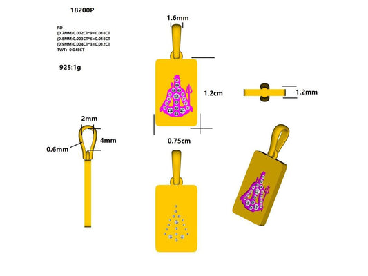 18200P Pendant With Diamond