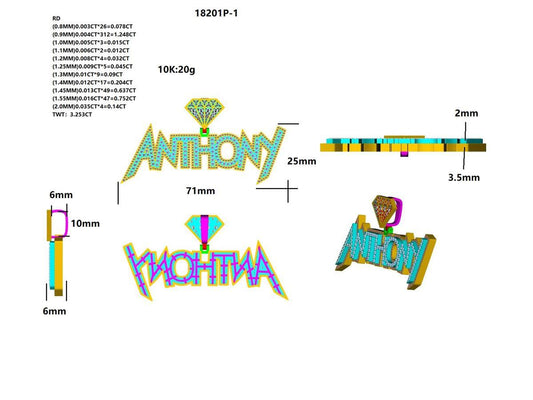 18201P Pendant With Diamond