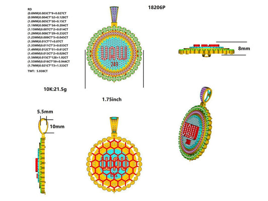 18206P Pendant With Diamond