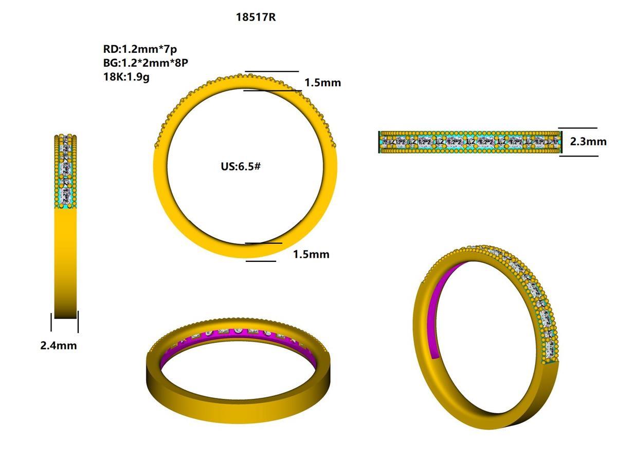 18517R Ring With Diamond