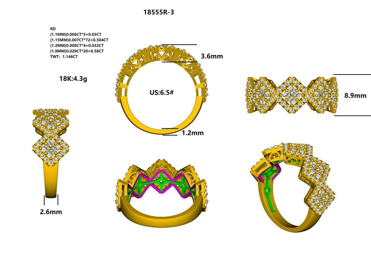 18555R Ring With Diamond