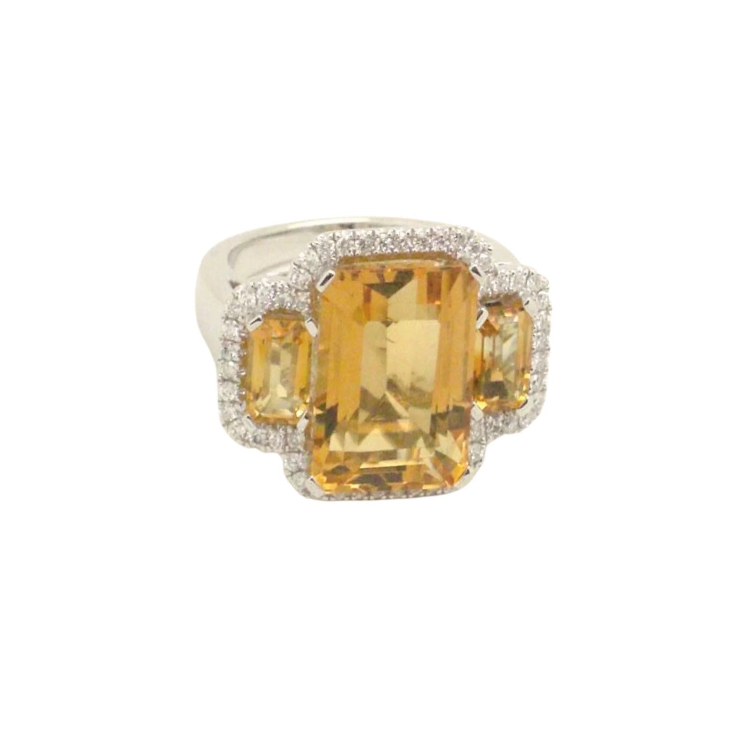 8602R Ring With Diamond & Gemstone