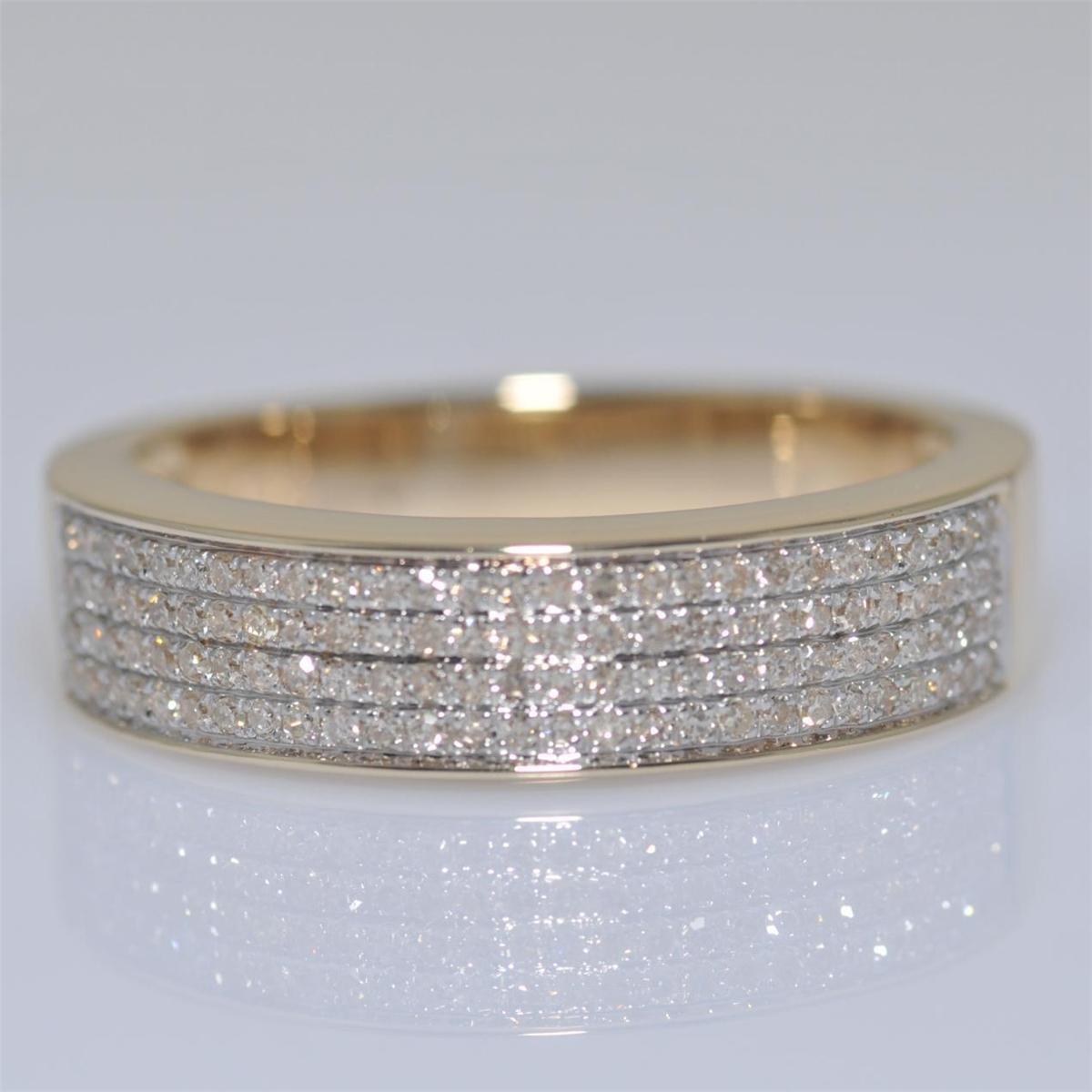 8902MR 10K Gold Ring With Diamond