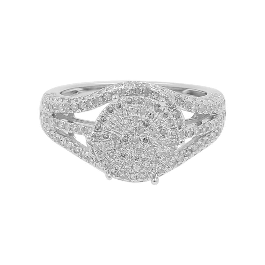 9851R Ring With Diamonds